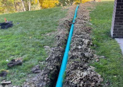 Fairway Crossings – Downspout Drainage Pipe Install (Southgate, Kentucky)